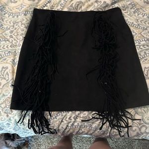 Large fringe skirt